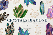 Crystals Diamond, an Illustration by Luiz da Rolt Grathwohl (Thumbnail 1 of 6)