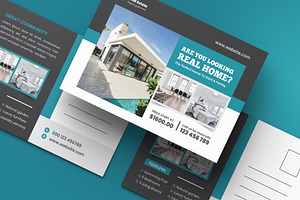Real Estate Postcard Templates, a Card Template by Pixelpick