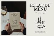 Menu Mockup PSD, Wine Bar · 04, a Merchandise Mockup by Made by Attic (Thumbnail 2 of 3)