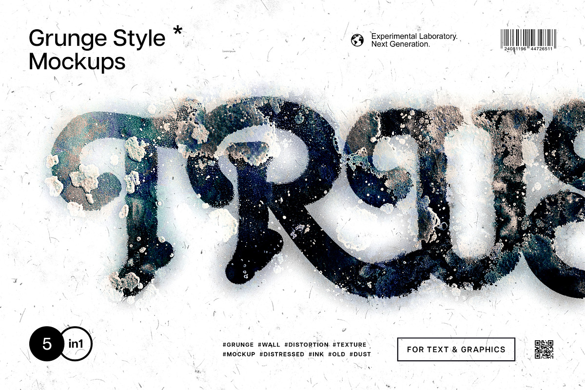 Grunge Wall Distortion Mockup, a Layer Style Add-On by pixelbuddha.net (Photo 1 of 8)