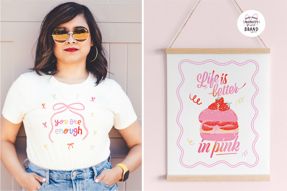 Cute Coquette Girl Aesthetic Clipart, an Object Graphic by Ruslana Lubenets (Photo 5 of 15)