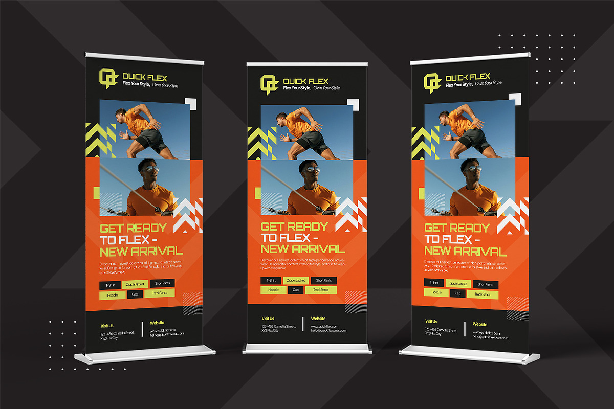Quick Flex - X Banner, a Print Template by StreaksideStd (Photo 2 of 3)