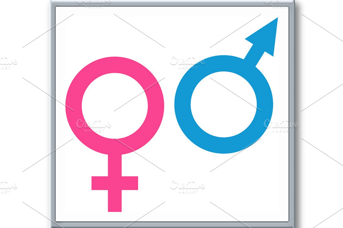 Male and female sex symbols, an Outline Icon by RODINA (Photo 3 of 3)