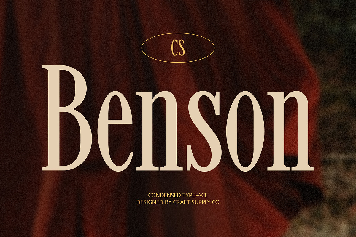 CS Benson – Classic Font, a Serif Font by Craft Supply Co. (Photo 1 of 8)