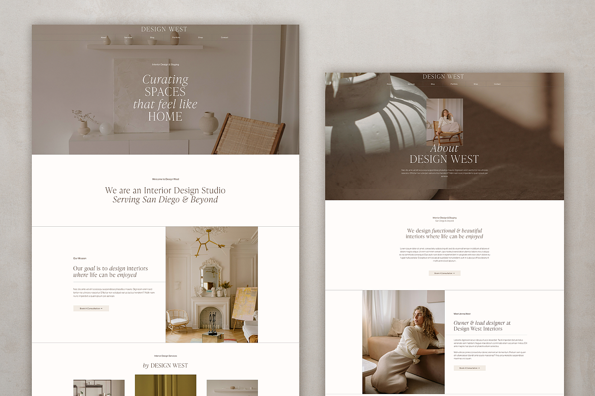 DesignWest: Squarespace 7.1 Template, a Squarespace Template by The Styled Square (Photo 3 of 8)