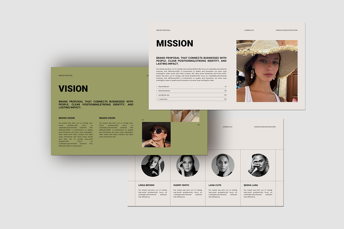 Brand Project Presentation Template, a Presentation Template by Studio Artisan (Photo 4 of 9)