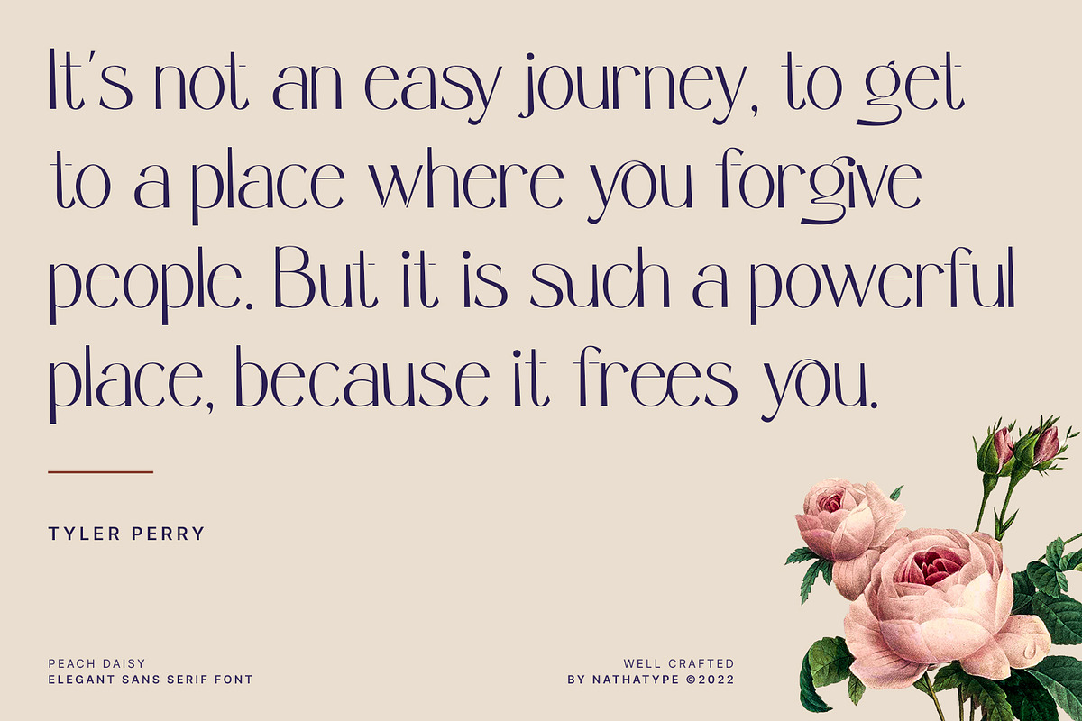 Peach Daisy, a Sans Serif Font by Nathatype (Photo 2 of 10)