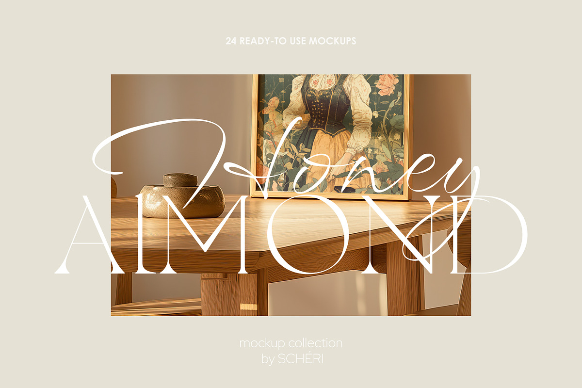 HONEY ALMOND | Frame mockup set, a Household Mockup by SCHÉRI (Photo 15 of 17)