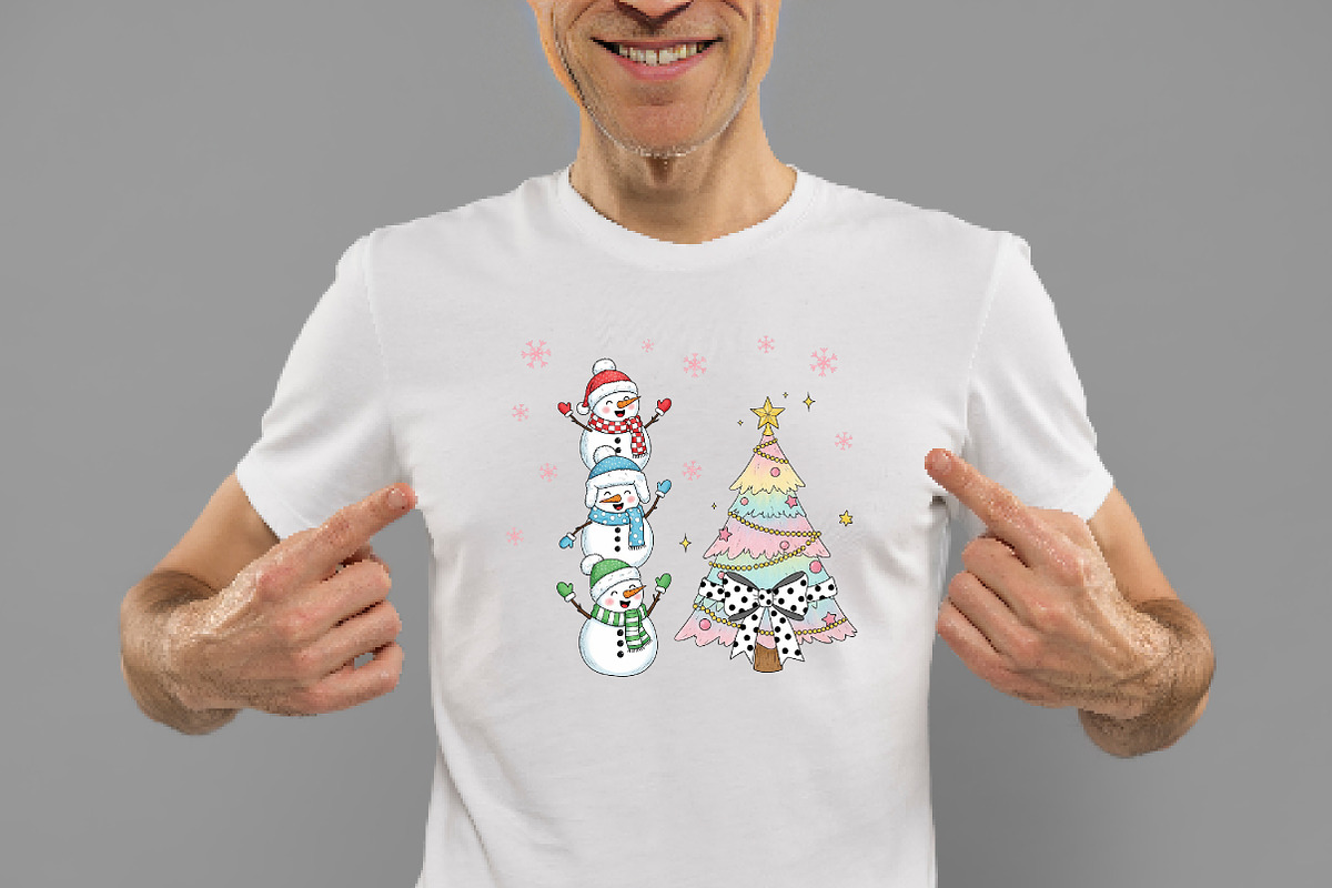 Coquette Glitter Christmas Snowman, an Illustration by Daily.Designs (Photo 2 of 5)