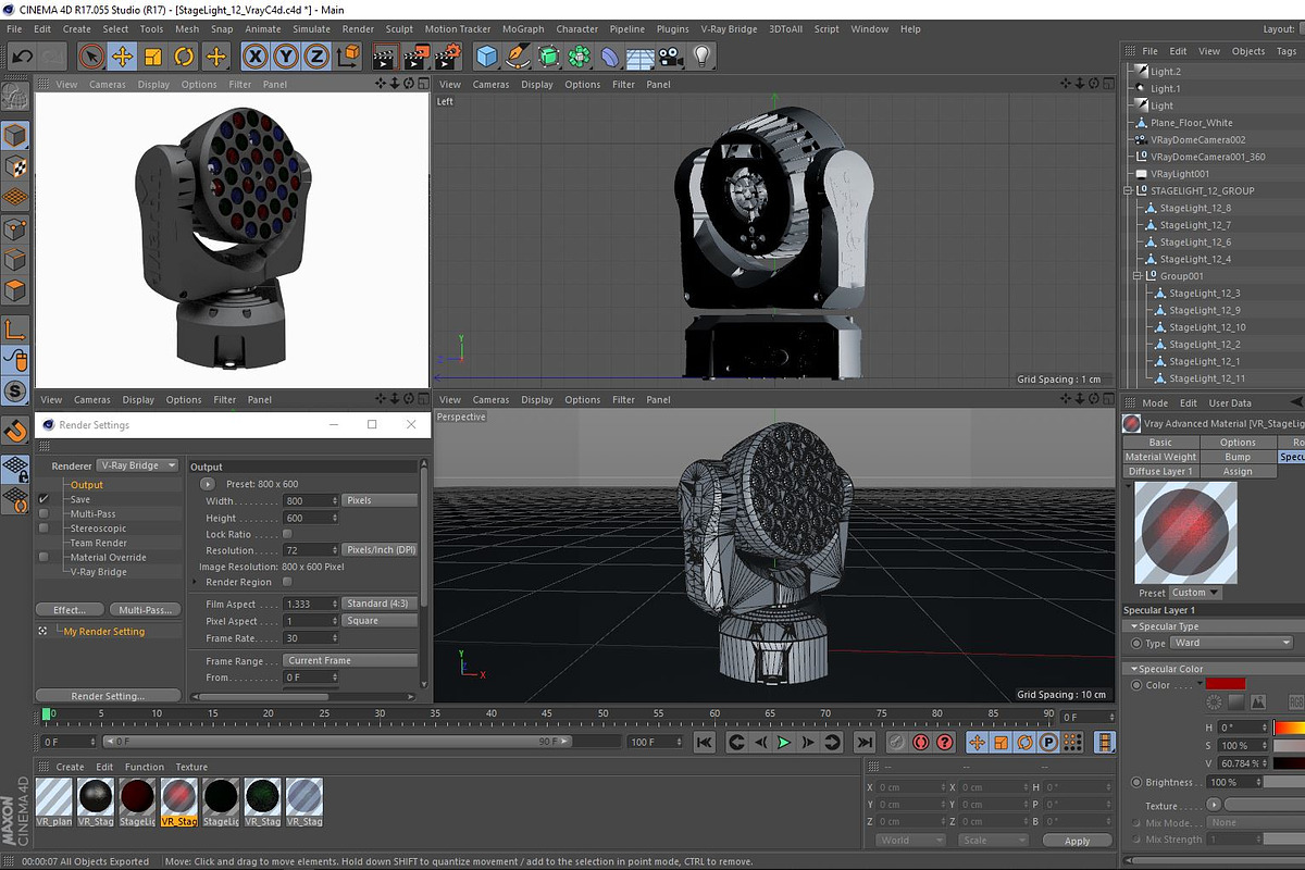Stage Lighting Collection-14 PCS, an Object 3D Model by akerStudio (Photo 293 of 309)
