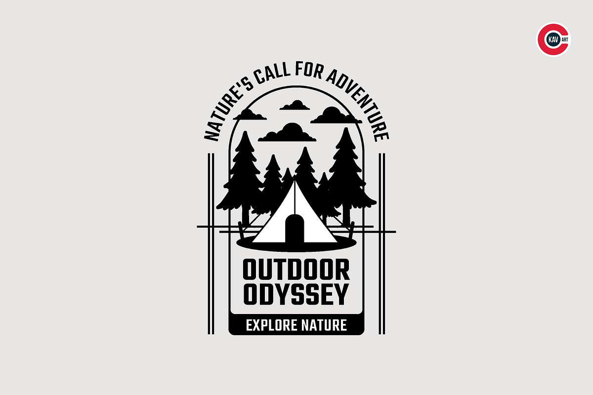 Badges or Emblem Logos for Camping, a Branding & Logo Template by C-Kav (Photo 3 of 8)