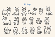 85 Hand-Drawn Dogs Procreate Stamps, a Brush Add-On by Veronika Gotovceva (Thumbnail 2 of 8)