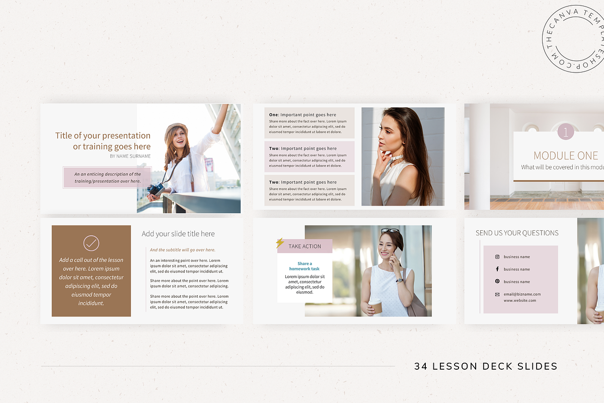 Eva Slide Deck Canva Templates, a Templates & Theme by The Canva Template Shop (Photo 4 of 6)