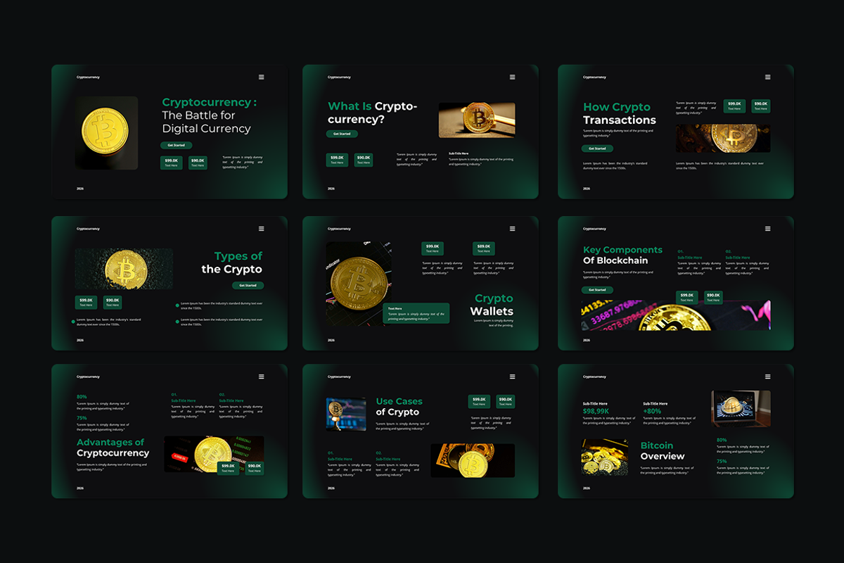 Cryptocurrency - Google Slides, a Presentation Template by QR Design Studio (Photo 2 of 3)