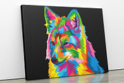 Fox colorful popart vector artwork, an Animal Illustration by weervector (Thumbnail 1 of 2)
