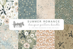 SUMMER ROMANCE DIGITAL PAPER DH