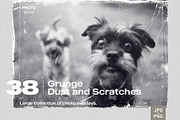 Grunge Dust and Scratches Overlays, a Brushes & More by PhotoSpirit (Thumbnail 1 of 8)