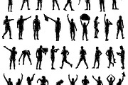 Soccer referee silhouette huge, a Sport Illustration by LogosDen (Thumbnail 2 of 3)