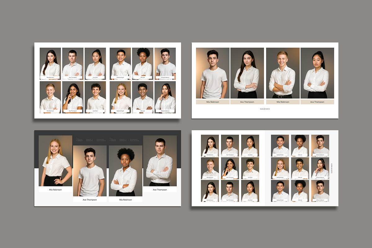 Graduation Yearbook Template - PSD & Canva preview 5