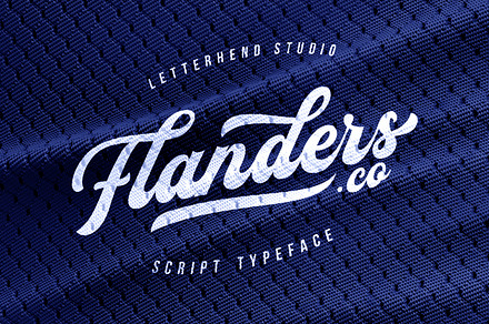 Flanders Script, a Script Font by Letterhend Studio