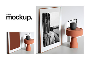 Frame Mockup #151, Brown Portrait, a Print Template by Kzara Visual Concepts