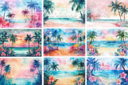 36 Tropical Scenic Landscape Images, a Decorative Illustration by Art Paradise Studios (Thumbnail 5 of 6)