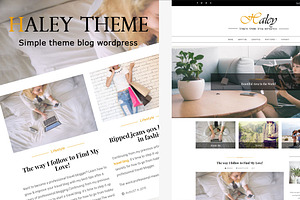 Haleytheme - Simple Blog Wordpress