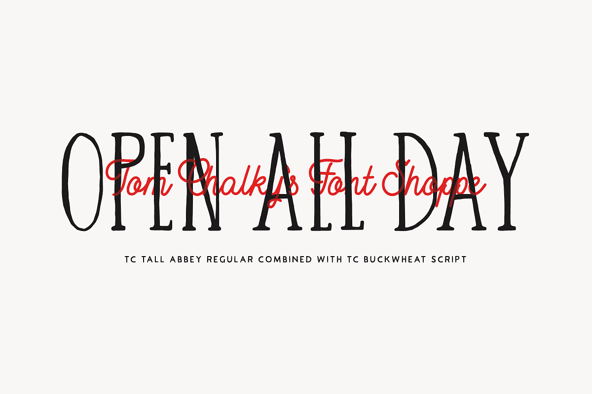 Tall Abbey Serif - Handwritten Font preview 4