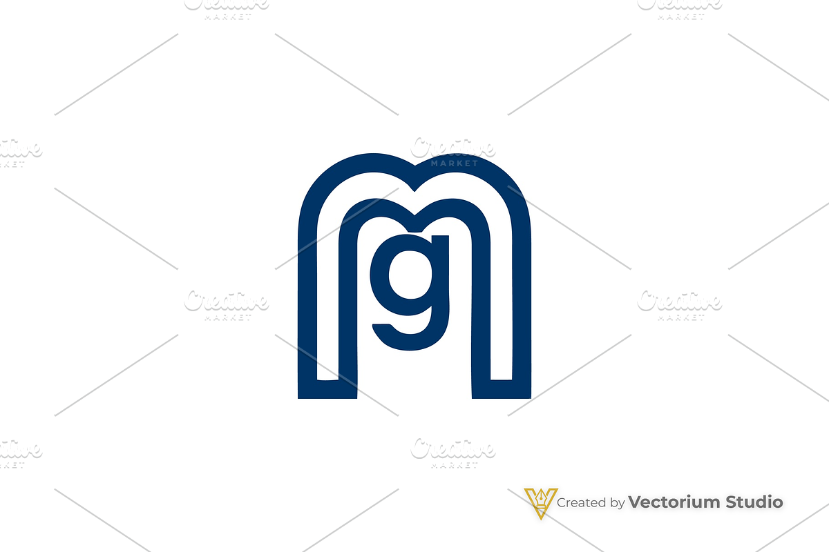 Modern MG Geometric Logo, a Branding & Logo Template by Vectorium Studio (Photo 8 of 8)