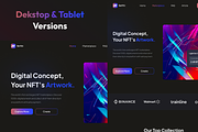 Nefthi - NFT Website UI Kit, an UI Kit Template by Moni Studio (Thumbnail 3 of 6)