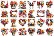 Whimsical Spring Gingham Clipart, an Illustration by Black Bird Studio (Thumbnail 2 of 5)