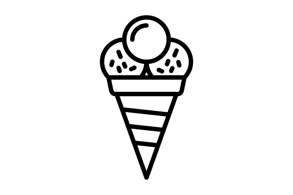 Ice Cream Line Icon, an Icon by Pexelpy
