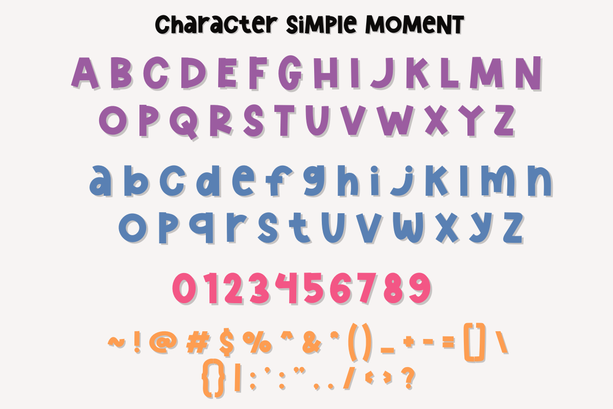 Simple Moment - Playful Display Font, a Handwritten Font by SaktiAvellin (Photo 5 of 6)