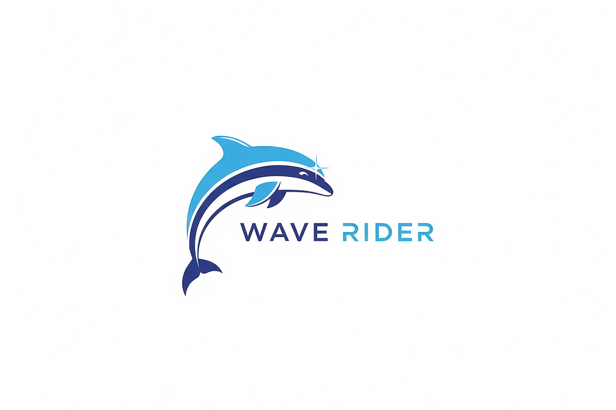 Wave Rider Dolphin, a Branding & Logo Template by Logocreative (Photo 1 of 2)