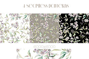 Watercolor flowers botanical bundle, a Decorative Illustration by Edith’s World (Thumbnail 2 of 15)