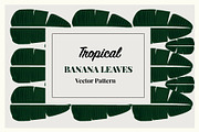 Tropical Banana Leaves Vector Patter, a Pattern Graphic by RedRiver Studio (Thumbnail 1 of 6)