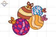 Retro Christmas Sublimation Bundle, a Decorative Illustration by DiamondShop (Thumbnail 8 of 11)