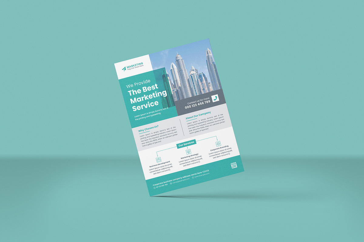 3 Corporate Business Flyer Template, a Flyer Template by Lakhan1998 (Photo 3 of 4)