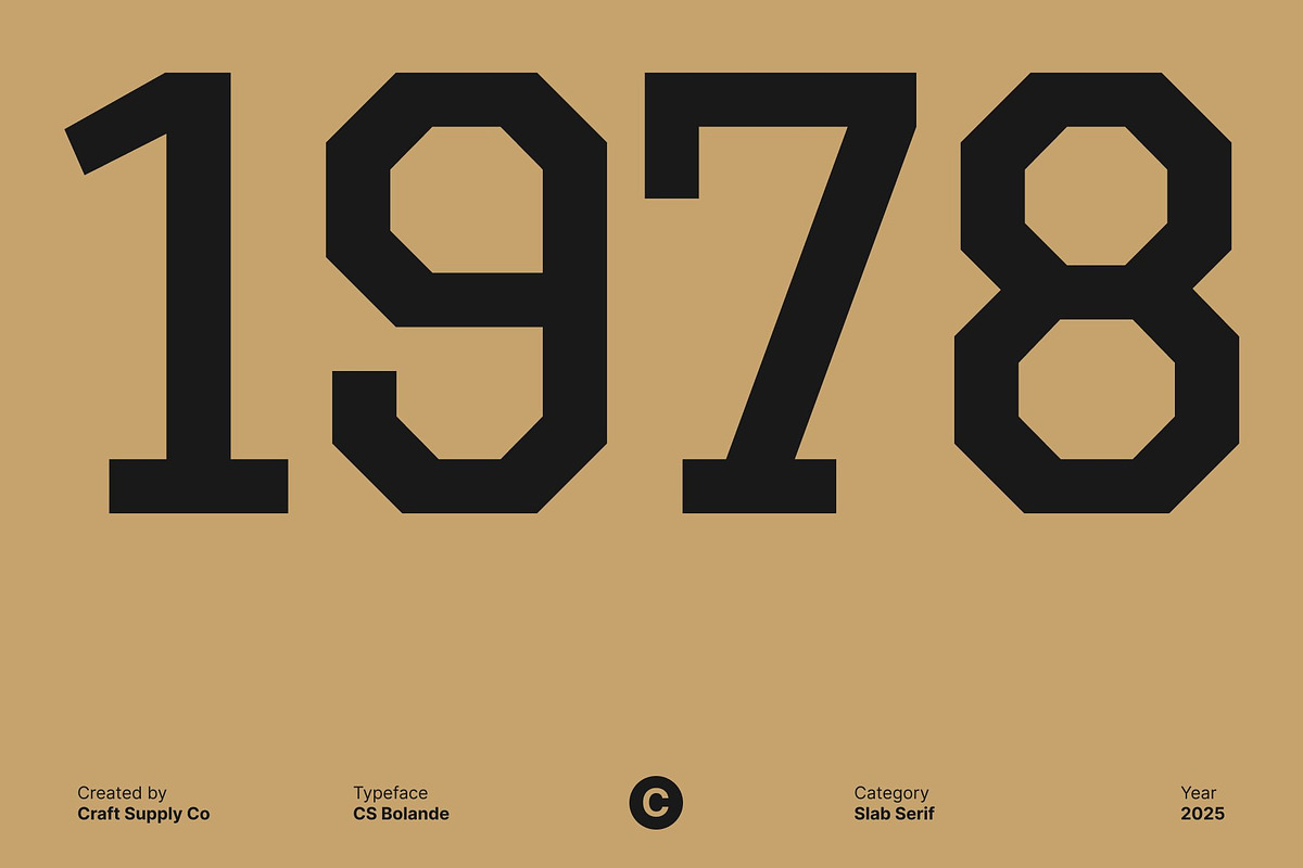 CS Bolande – Slab Serif Font, a Slab Serif Font by Craft Supply Co. (Photo 4 of 8)