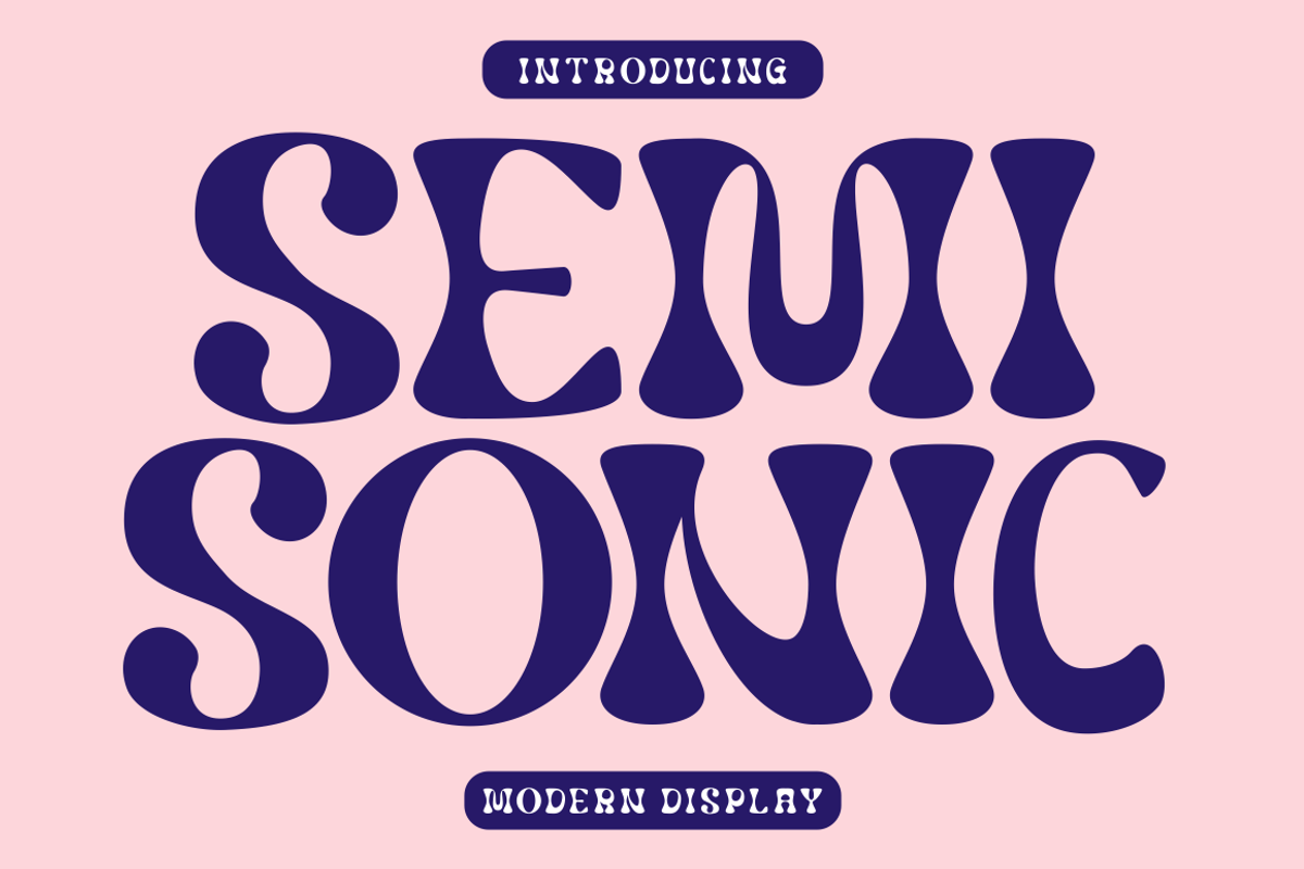 Semisonic - Modern Display Font, a Font by PutraCetol Studio (Photo 1 of 10)
