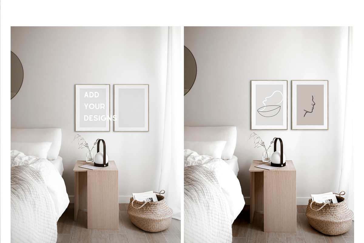 Mockup, double frame mockup, a Print Template by VISTYLE STUDIO (Photo 2 of 2)