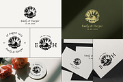 Premade Shell Wedding Logo Monogram, a Branding & Logo Template by INRASSION (Thumbnail 1 of 10)