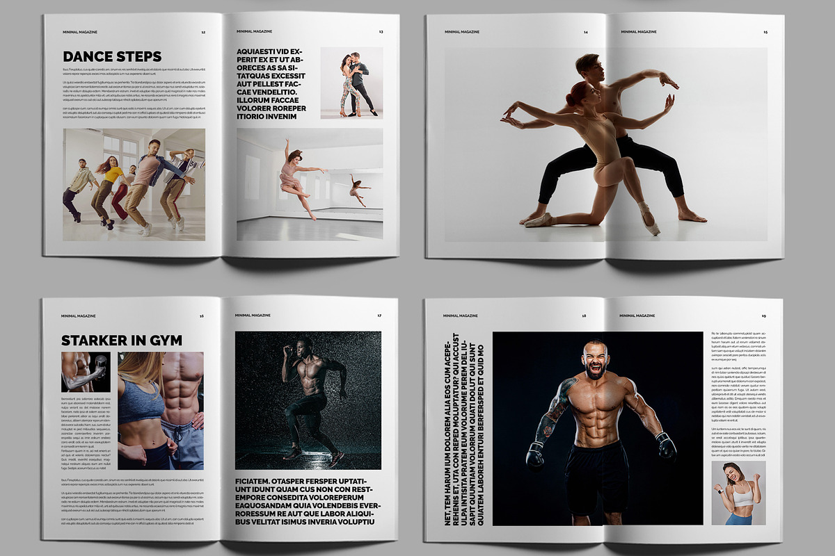 Minimal Magazine Template, a Magazine Template by MightyDesign (Photo 4 of 7)