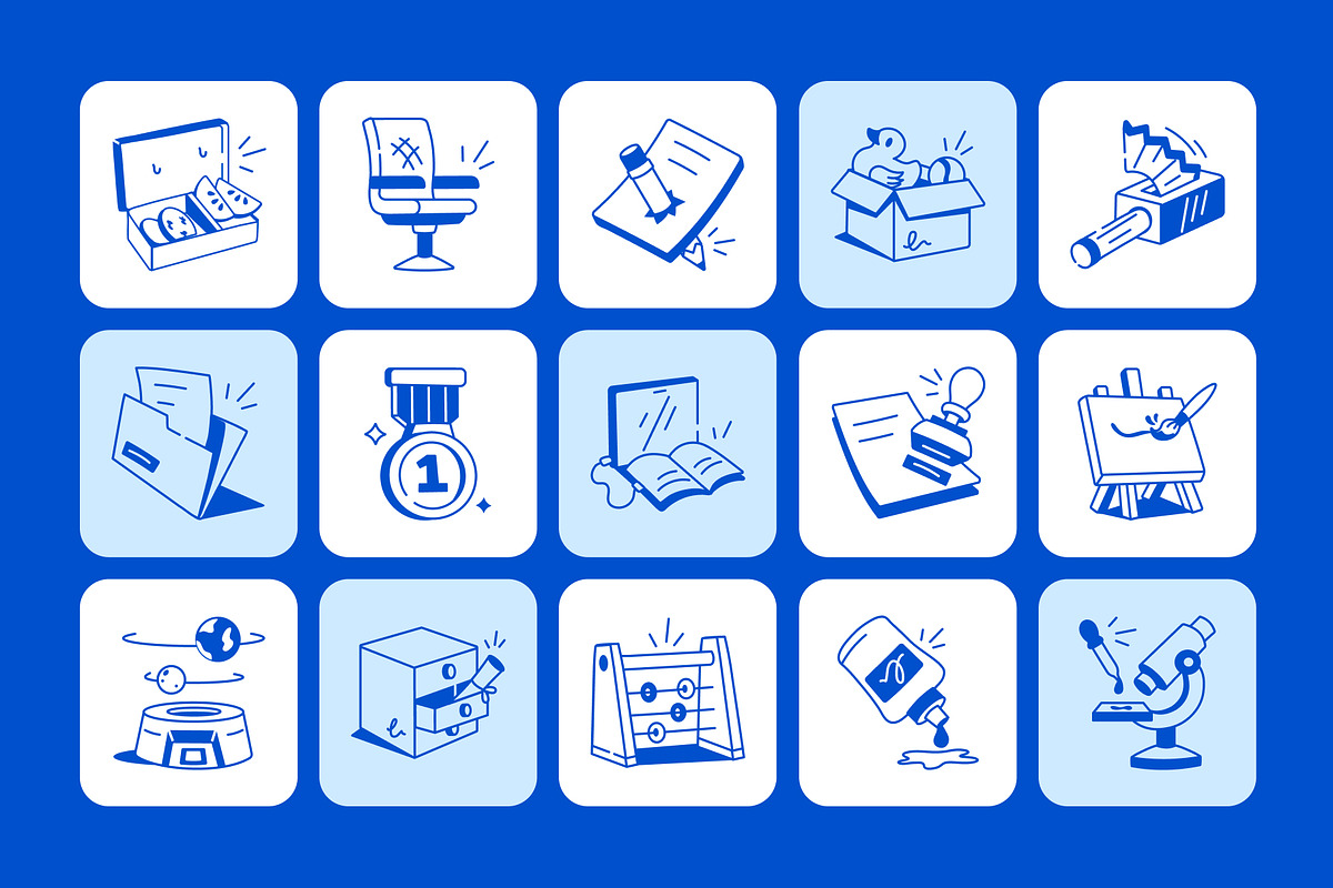 School Doodles Icon, an Outline Icon by Vectors Market (Photo 6 of 9)