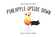 Watercolor Cocktail Illustration, a Food Illustration by MumAndMe (Thumbnail 1 of 2)