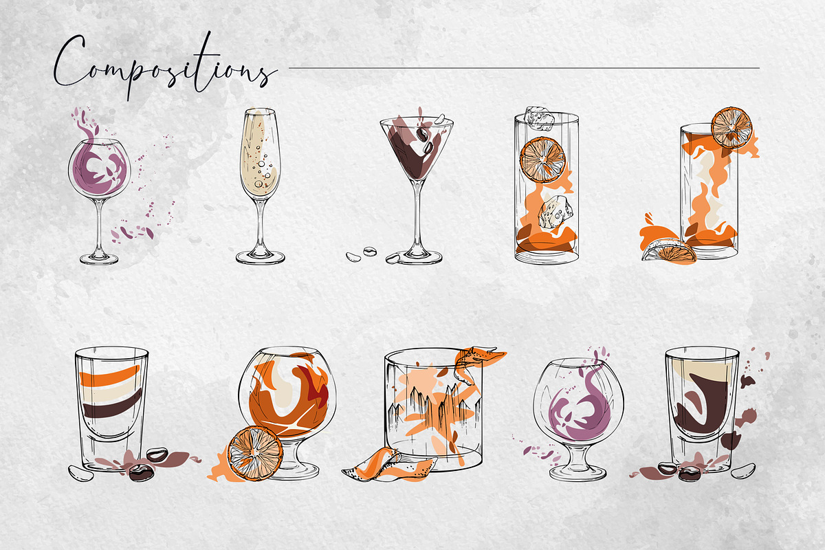 Coffee cocktails, a Food Illustration by MsFlaffy (Photo 6 of 12)