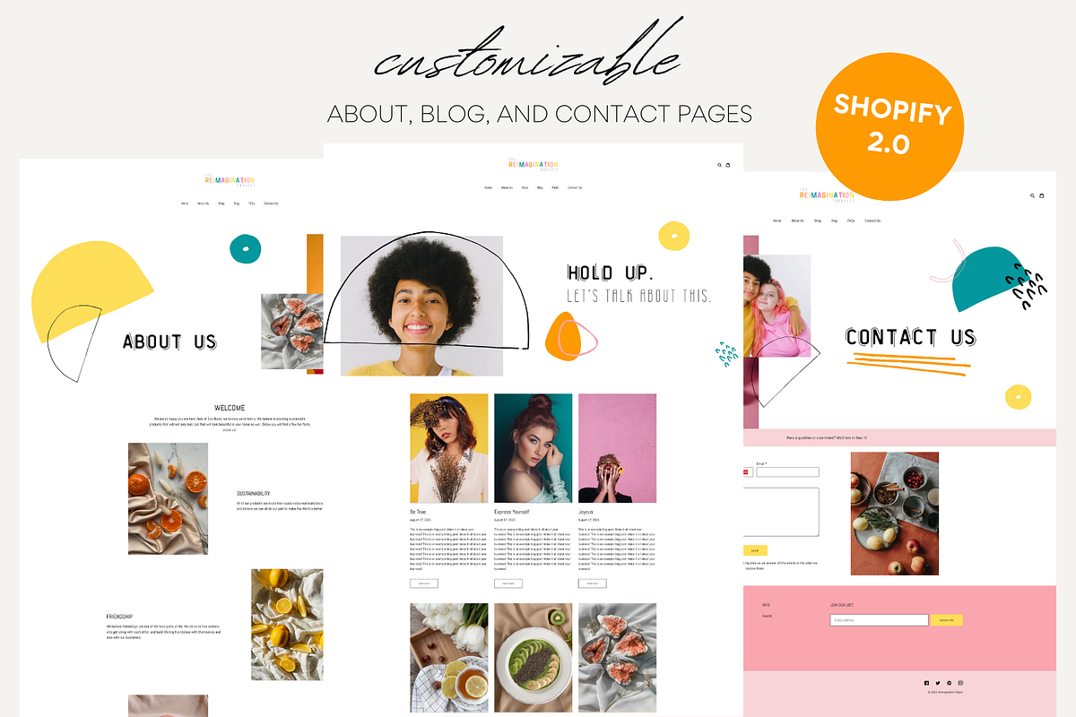 Colorful Shopify Theme | Reimagine, a Templates & Theme by Easy Website Themes (Photo 3 of 8)