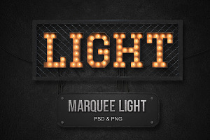 Marquee Light Alphabet