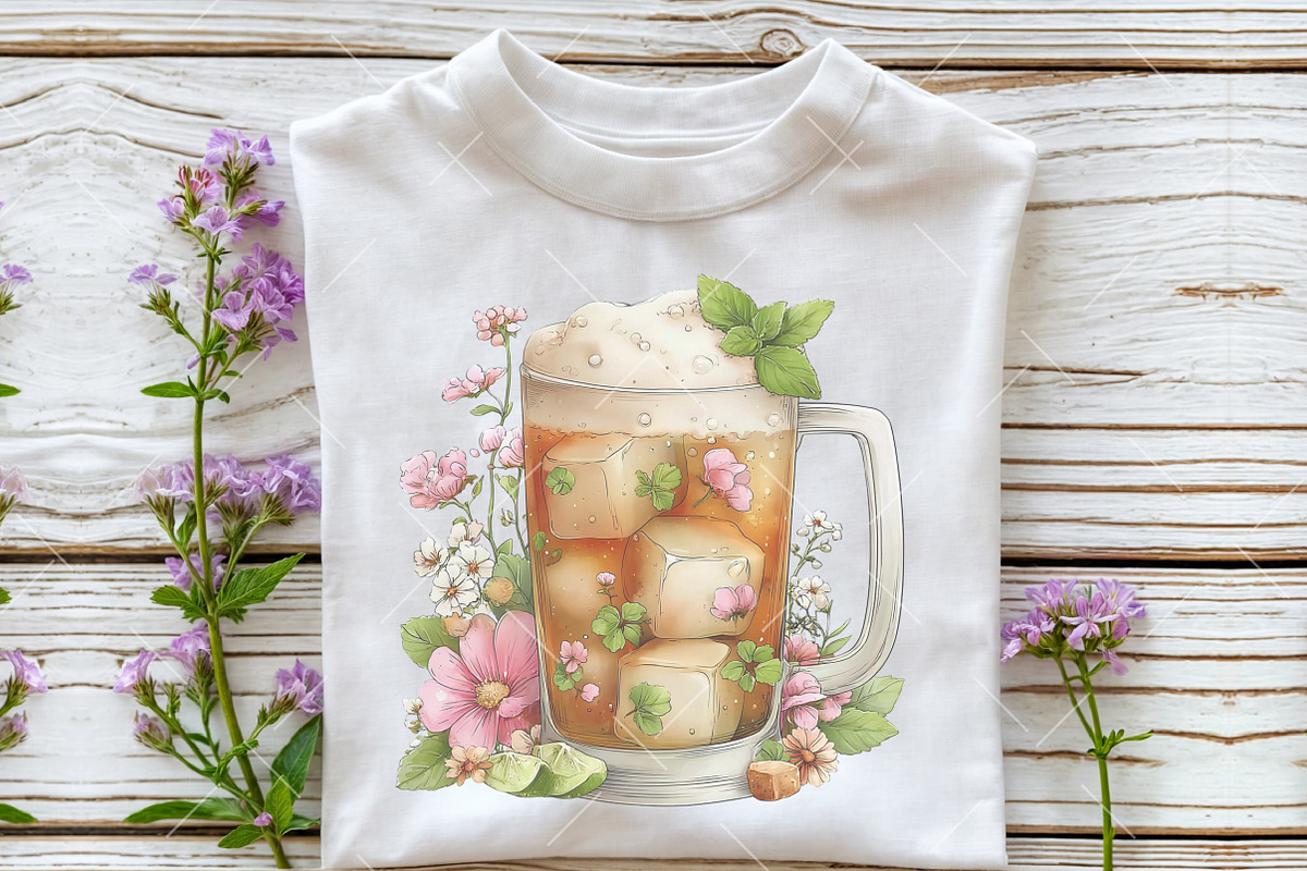 Whimsical Summer Beer Clipart, an Illustration by OK Design (Photo 5 of 6)