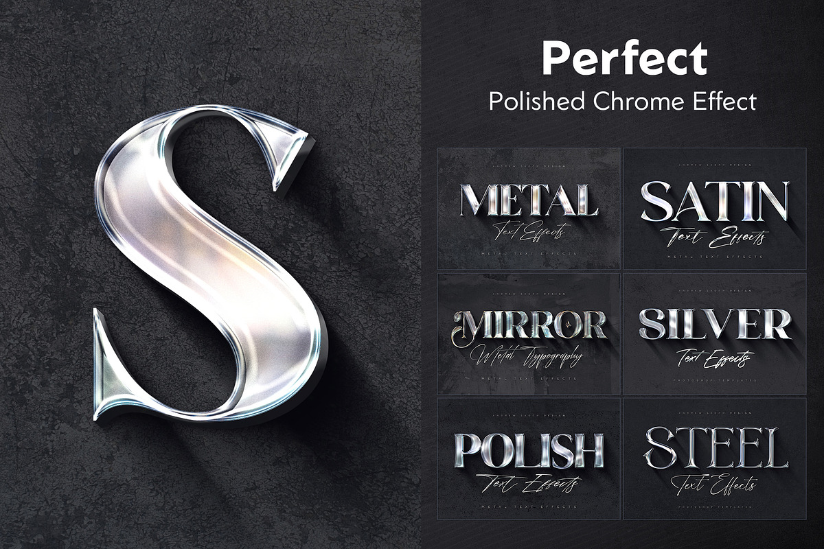 Polished Metal Text Effects, a Layer Style Add-On by Andrew Skoch Design (Photo 10 of 10)